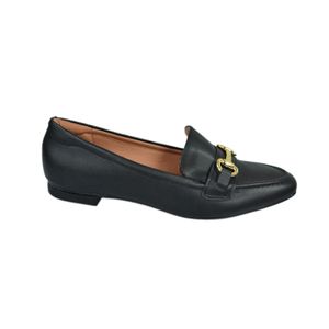 Sapato Vizzano Mocassim Preto Feminino 1351-106