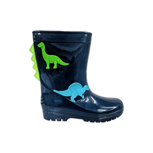 Bota Luelua Galocha Dinossauro Marinho Infantil Menino