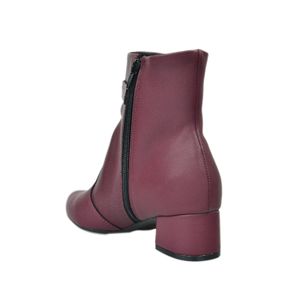 Bota Piccadilly Cano Curto Vinho Feminina 739075-2