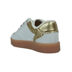 Tênis Molekinha Branco/Dourado Infantil Menina 2582.105