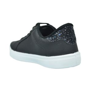 Sapatênis Izalu Preto Gliter Feminino Mdi92