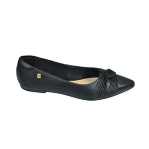 Sapatilha Santinelli Bico Fino Preto 1600-004