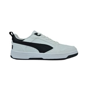 Tênis Puma Rebound V6 Low Bdp Branco/Preto Masculino
