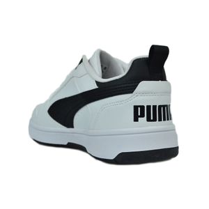 Tênis Puma Rebound V6 Low Bdp Branco/Preto Masculino