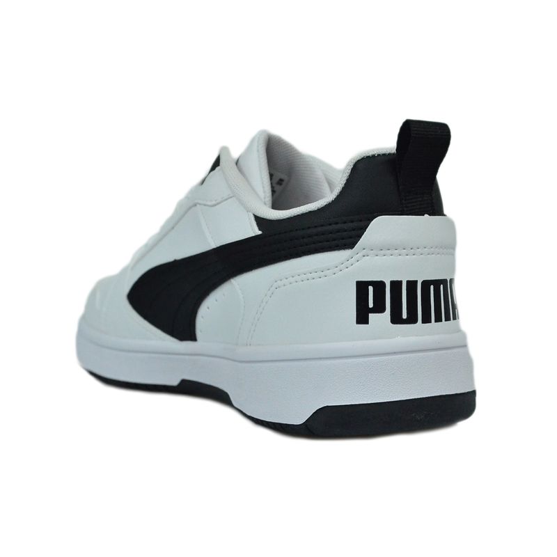 Tenis-Puma-Rebound-V6-Low-Bdp-Branco-Preto-Masculino