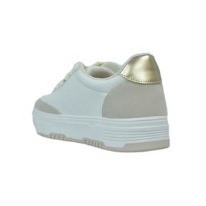 Tênis Lady Choice Branco Dourado Feminino 90004-05