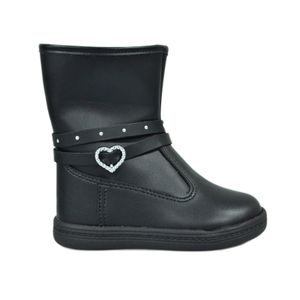 Bota Molekinha Preto Infantil Feminina 2127.219
