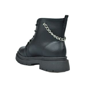 Bota Molekinha Coturno Preto Infantil Menina 2182.109