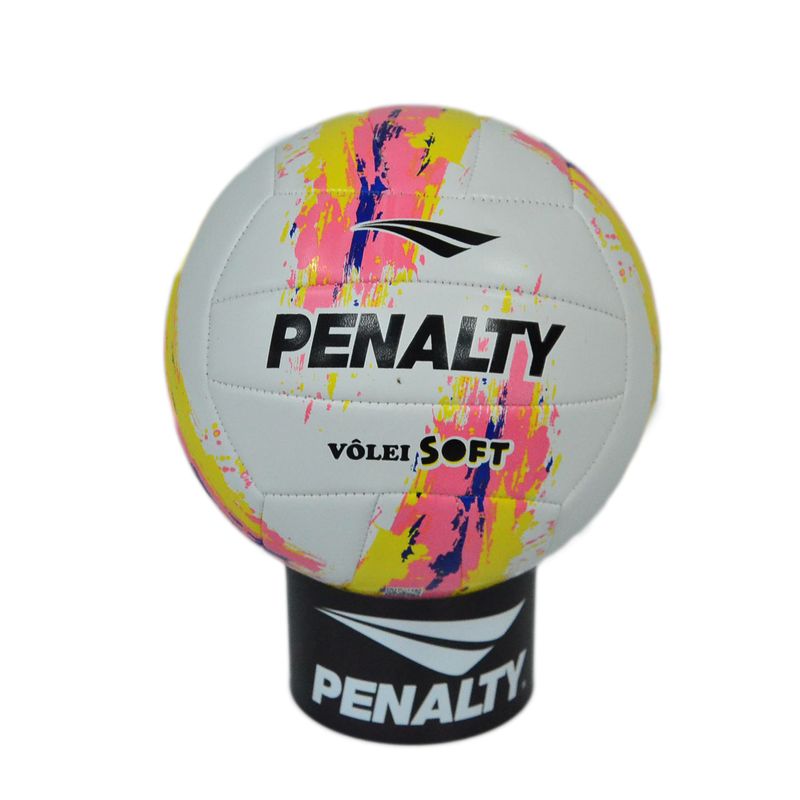 Bola-Penalty-Volei-Soft-Branco-Amarelo-Rosa