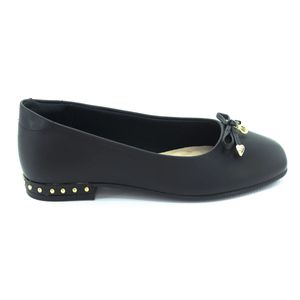 Scarpin Moleca Salto Baixo Preto Feminino 5820.201