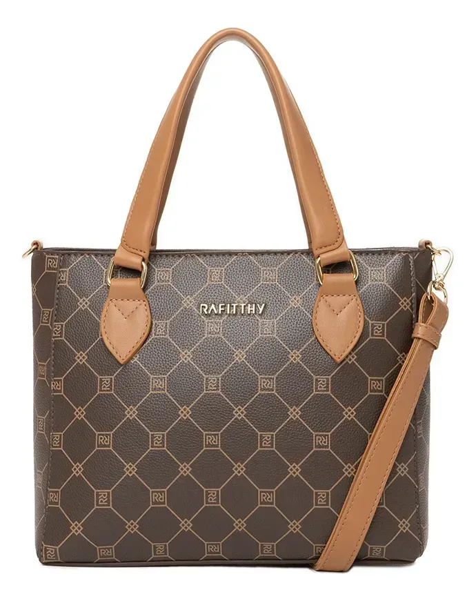 Bolsa Rafitthy Classica Marrom Feminino - Omar Calçados