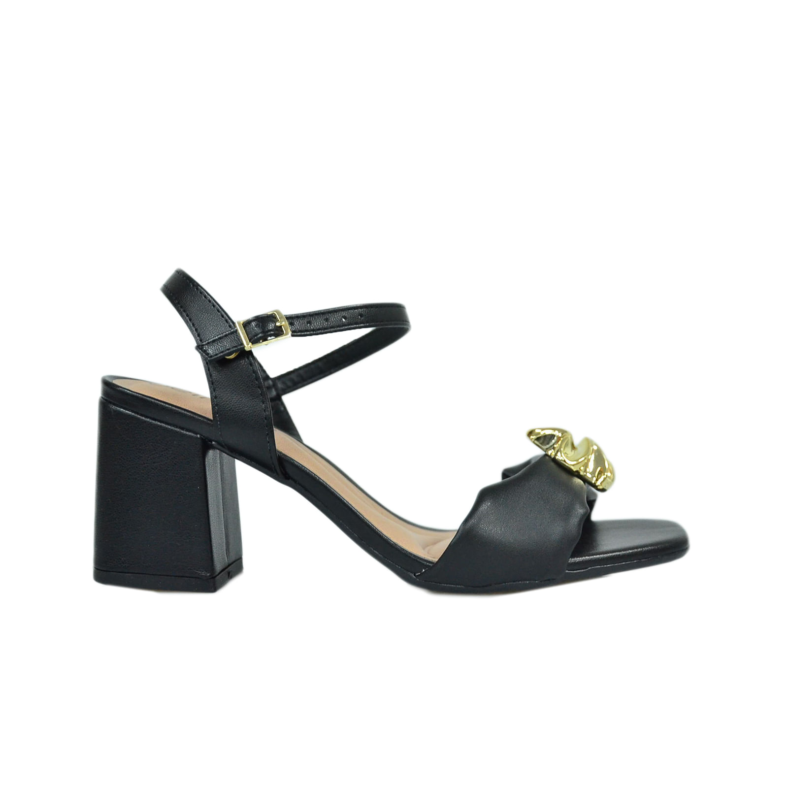 Sandalia Beira Rio Salto Alto Preto Feminino 8436.241.19560-15745