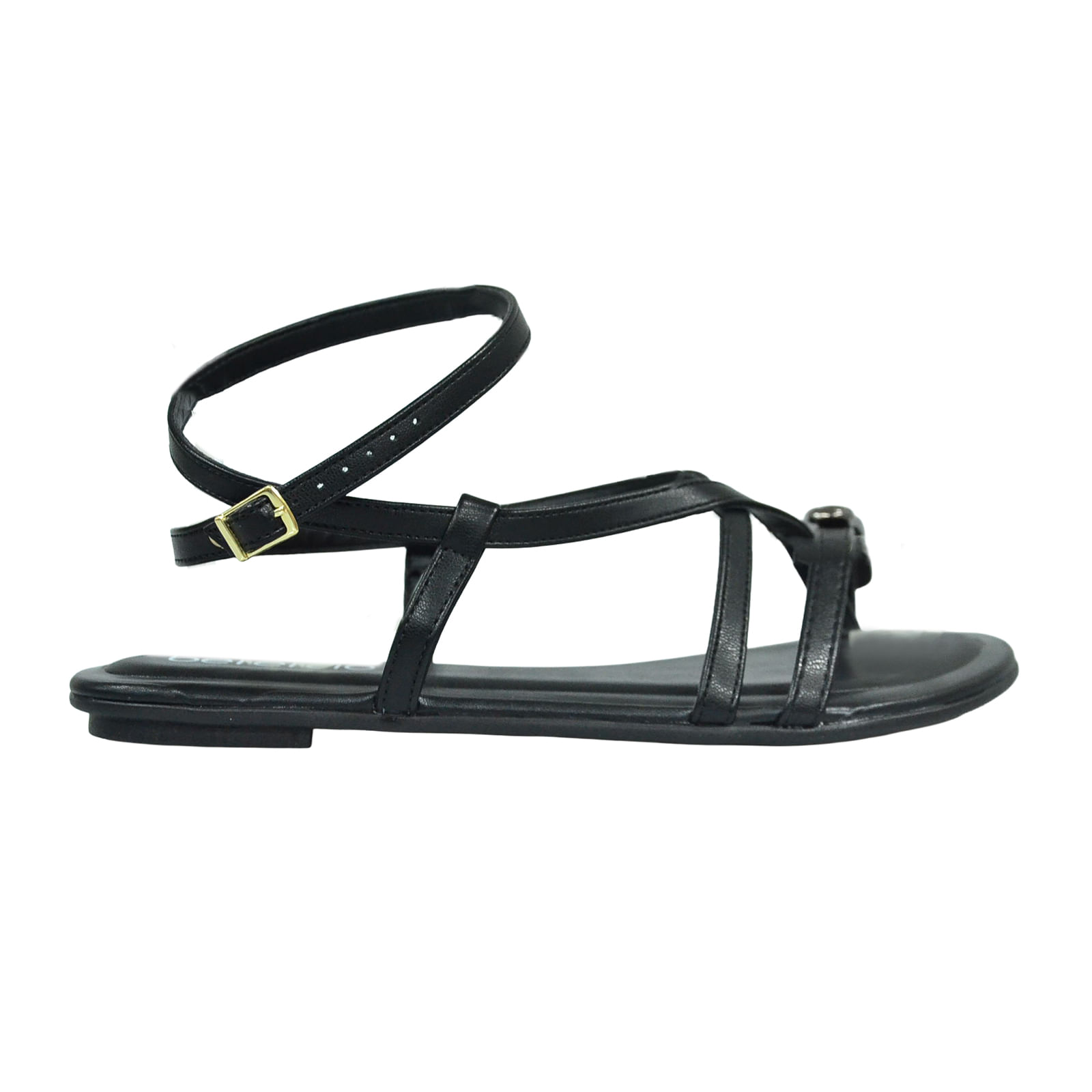 Sandalia Beira Rio Rasteira Preto Feminino 8367.875.9569.15745